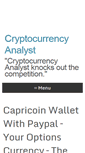 Mobile Screenshot of cryptocurrencyanalyst.com